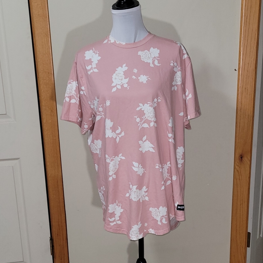 Pink floral Hollister tee